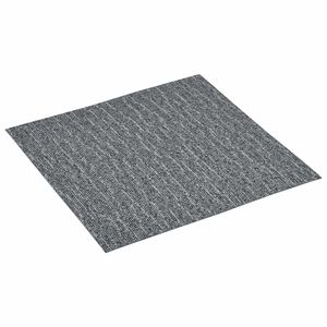 vidaXL Gulvplanker Hvit og Gr&aring; 5,11 m&sup2; 55 stk. PVC