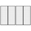 vidaXL Insektsgardiner for dør 2 stk med magnetblokker svart 230x160cm