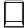 vidaXL Salongbord svart med herdet glass 40x40x50 cm