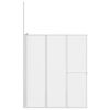 vidaXL Badskjerm Frostet 120 x 70 x 137 cm Aluminium