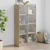 vidaXL Highboard med d&oslash;rer sonoma eik 68x37x142 cm konstruert tre