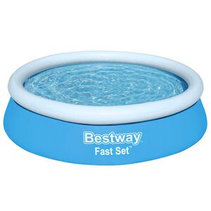 Bestway Oppbl&aring;sbart basseng Fast Set rundt 183x51 cm bl&aring;