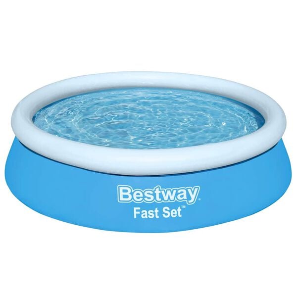 Bestway Oppbl&aring;sbart basseng Fast Set rundt 183x51 cm bl&aring;