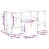 vidaXL TV-benk grå sonoma 102x35x45,5 cm konstruert tre