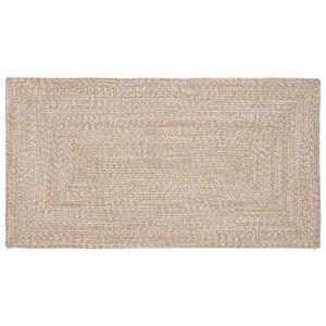 vidaXL Omr&aring;deteppet Naturlig og Hvit 60 x 110 cm Jute