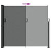 vidaXL Uttrekkbar sidemarkise antrasitt 180x300 cm