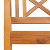 vidaXL Hagebenk Brun 220 x 56 x 90 cm Solid akasietre