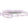 vidaXL Sengeramme med madrass 200x200 cm heltre furu