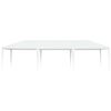 vidaXL Partytelt 4x9 m hvit