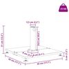 vidaXL Parasollfot Svart 45 x 45 x 31 cm