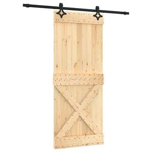 vidaXL Skyved&oslash;r 85 x 210 cm Massiv Furu Tre (Ubehandlet)