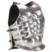 vidaXL Romersk kroppsrustning kyrass replika LARP sølv stål