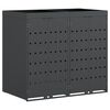 vidaXL Oppbevaring for 2 s&oslash;ppelb&oslash;tter Antrasitt 136 x 77,5 x 121,5 cm