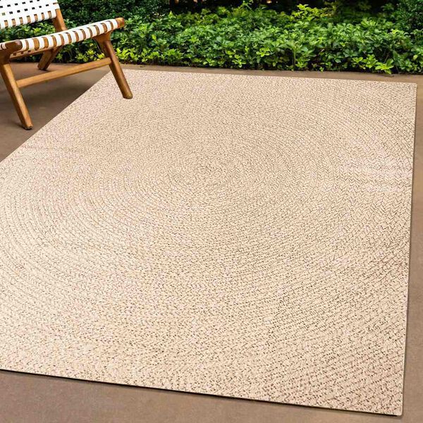 vidaXL Teppe ZIZUR beige 160x230cm jute-utseende innend&oslash;rs og utend&oslash;rs