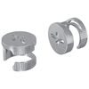 vidaXL Kamel&aring;semuttere 2 stk. s&oslash;lv 12 x 10 mm Metall