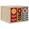 vidaXL Vegghengt nattbord ESSEN Sonoma eik 36 x 33 x 25 cm