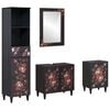 vidaXL Baderomsskapsett 4 stk. 62 x 33 x 58 cm Massiv mango tre
