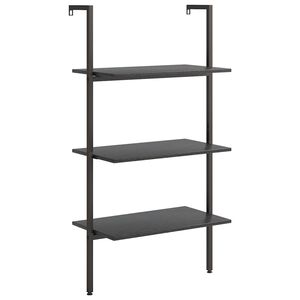 vidaXL Stigehyller 3 etasjer svart 64x35x120,5 cm