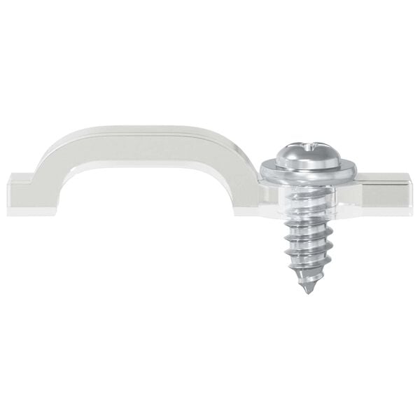 vidaXL LED Strip Clips 2 pcs Gjennomsiktig 23,8 x 7,3 x 4,3 mm