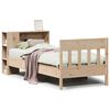 vidaXL Seng med bokhylle uten madrass 75x190 cm heltre furu