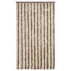 vidaXL Fluegardin mørkebrun og beige 100x200 cm chenille