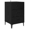 vidaXL Nattbordskap Svart Eik 40 x 40,5 x 66 cm Konstruert tre