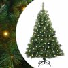 vidaXL Kunstig juletre med 150 LED med stativ gr&oslash;nn 120 cm PE og PVC