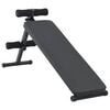 vidaXL Sit Up Benk Svart 124 x 33,5 x 55 cm Pulverlakkert st&aring;l
