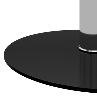 vidaXL Salongbord svart 40 cm herdet glass