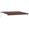vidaXL Automatisk uttrekkbar markise brun 450x300 cm