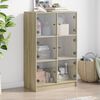 vidaXL Highboard med dører sonoma eik 68x37x109 cm konstruert tre