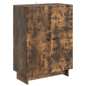 vidaXL Serviesskap R&oslash;kt Eik 66 x 34,5 x 90 cm Konstruert tre