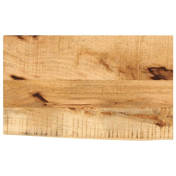 vidaXL Bordplate 50x30x3,8 cm naturlig kant grovt heltre mangotre