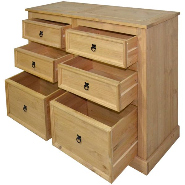 vidaXL Skjenk meksikansk furu corona-stil 110x43x81 cm