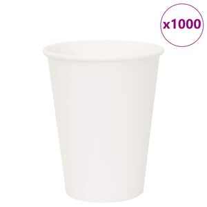 vidaXL Papir kaffekopper 1000 stk 12oz 300 ml hvit