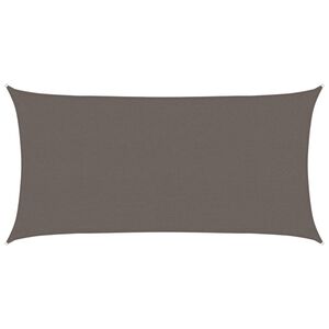 vidaXL Soleseil HDPE Rektangul&aelig;rt 2x4 m Antrasitt