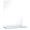 vidaXL Veggspeil med hylle 50x70 cm herdet glass
