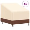 vidaXL Hagestoltrekk 2 stk 79x97x48/74 cm 600D Ooxfordstoff