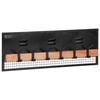 vidaXL Veggmontert klesstativ 90x11x30 cm heltre mango