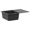 vidaXL Enkel oppvaskkum Granitt 67 x 46 x 19 cm grafitt