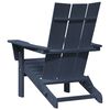 vidaXL Folding Adirondack Stol Havblå 74.5 x 80.5 x 90cm HDPE