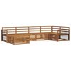 vidaXL Utend&oslash;rs sofa-sett 6 pcs Naturlig