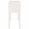 vidaXL Plantekasse hvit 70x31x70 cm heltre furu