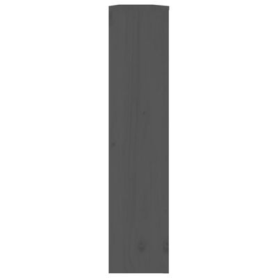 vidaXL Radiatordeksel grå 169x19x84 cm heltre furu