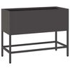 vidaXL Hevet Hageplante Svart 60 x 26 x 45 cm St&aring;l