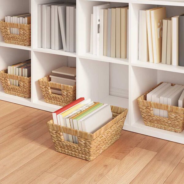 vidaXL Oppbevaringskurver 2 pcs Naturlig 38 x 28 x 15 cm Vannhyasint