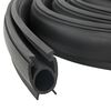 vidaXL Garasje D&oslash;r Tetning Svart 41 x 33 mm 2,5 m PVC