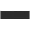 vidaXL Vinduskarmer Svart med trestruktur 140 x 40 x 4,5 cm PVC