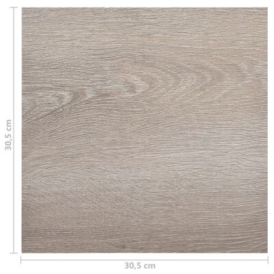 vidaXL Selvklebende gulvplanker 55 stk PVC 5,11 m² gråbrun