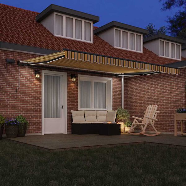 vidaXL Innvendbar Markise Flerfarget 450 &times;300 cm stoff